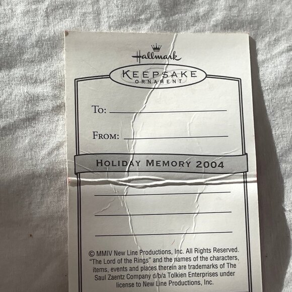 2004 Hallmark Keepsake Ornament Lord of the Rings Frodo Baggins Dented Box - Picture 4 of 16